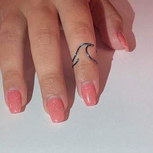 Water Wave Midi Ring
